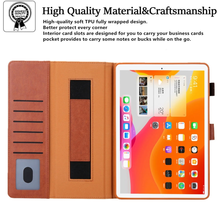 For iPad mini 6 / mini 2024 Hardware Buckle Deformation Holder Smart Leather Tablet Case(Brown) - iPad mini 2024 Cases by buy2fix | Online Shopping UK | buy2fix