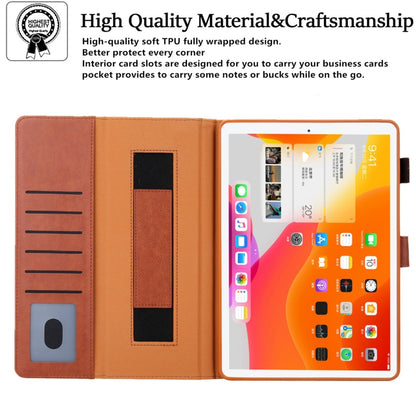 For iPad mini 6 / mini 2024 Hardware Buckle Deformation Holder Smart Leather Tablet Case(Brown) - iPad mini 2024 Cases by buy2fix | Online Shopping UK | buy2fix