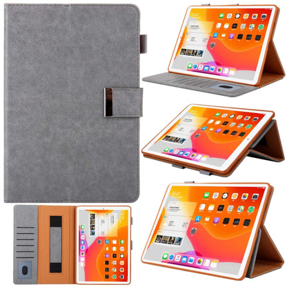 For iPad mini 6 / mini 2024 Hardware Buckle Deformation Holder Smart Leather Tablet Case(Grey) - iPad mini 2024 Cases by buy2fix | Online Shopping UK | buy2fix