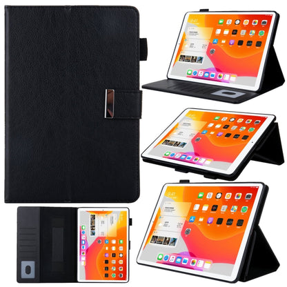For iPad mini 6 / mini 2024 Hardware Buckle Deformation Holder Smart Leather Tablet Case(Black) - iPad mini 2024 Cases by buy2fix | Online Shopping UK | buy2fix
