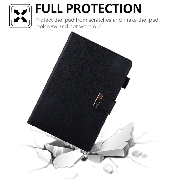 For iPad mini 6 / mini 2024 Hardware Buckle Deformation Holder Smart Leather Tablet Case(Black) - iPad mini 2024 Cases by buy2fix | Online Shopping UK | buy2fix