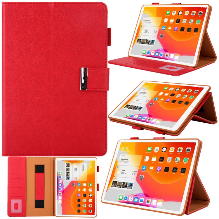 For iPad mini 6 / mini 2024 Hardware Buckle Deformation Holder Smart Leather Tablet Case(Red) - iPad mini 2024 Cases by buy2fix | Online Shopping UK | buy2fix