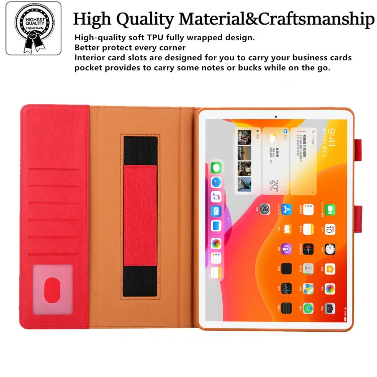 For iPad mini 6 / mini 2024 Hardware Buckle Deformation Holder Smart Leather Tablet Case(Red) - iPad mini 2024 Cases by buy2fix | Online Shopping UK | buy2fix