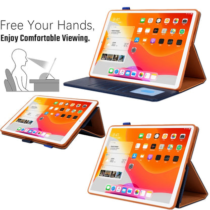 For iPad mini 6 / mini 2024 Hardware Buckle Deformation Holder Smart Leather Tablet Case(Royal Blue) - iPad mini 2024 Cases by buy2fix | Online Shopping UK | buy2fix