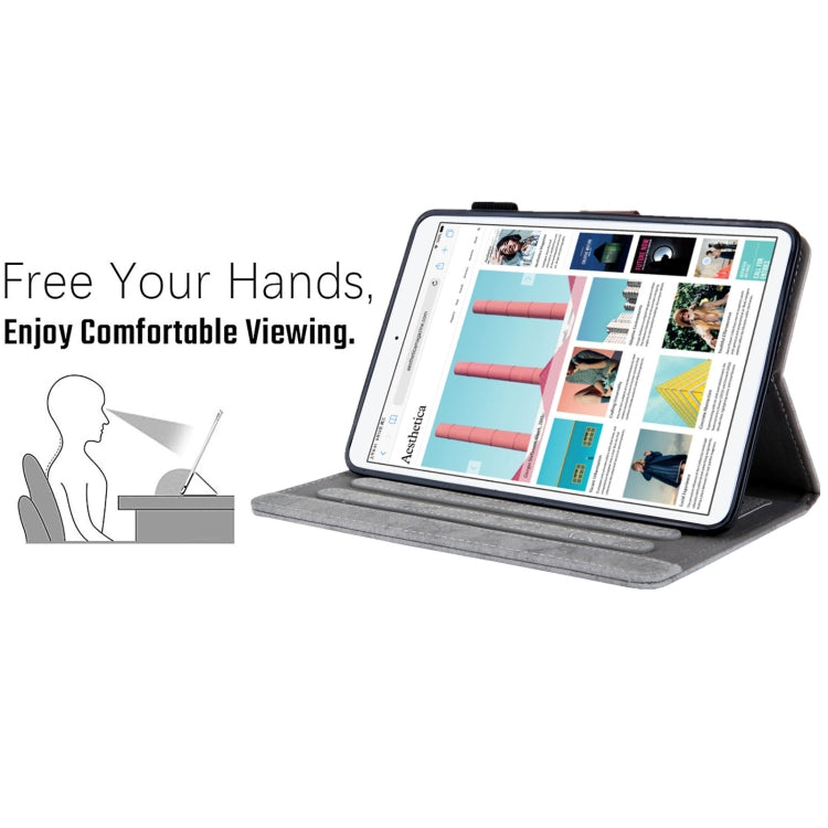 For iPad mini 6 / mini 2024 Fabric Contrast Color Smart Leather Tablet Case(Grey) - iPad mini 2024 Cases by buy2fix | Online Shopping UK | buy2fix