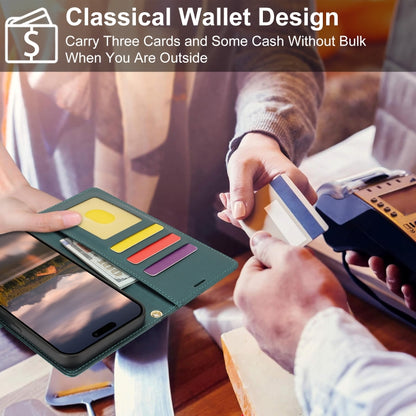 For Samsung Galaxy S25+ 5G Peony Flowers Imprint Leather Phone Case(Green) by buy2fix