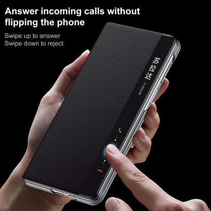 For Huawei Mate XT Ultimate Design SULADA Smart View Window MagSafe Magnetic Holder Leather Phone Case(Red) - Huawei Cases by SULADA | Online Shopping UK | buy2fix