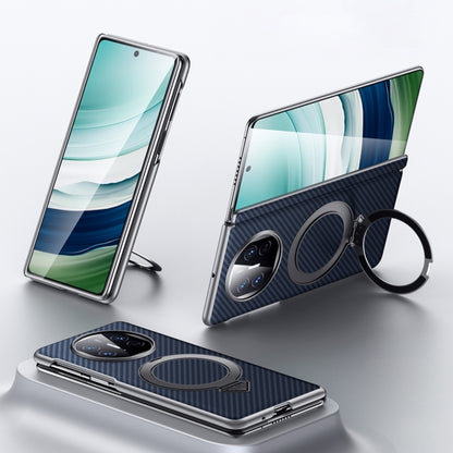 For Huawei Mate X5 / X3 SULADA Kevlar Texture MagSafe Magnetic Holder Phone Case(Blue) - Huawei Cases by SULADA | Online Shopping UK | buy2fix