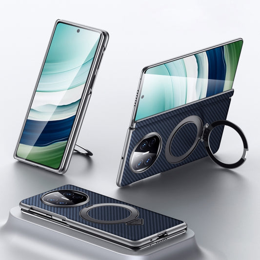 For Huawei Mate X5 / X3 SULADA Kevlar Texture MagSafe Magnetic Holder Phone Case(Blue) - Huawei Cases by SULADA | Online Shopping UK | buy2fix