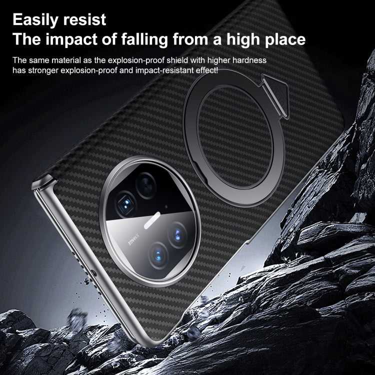 For Huawei Mate X5 / X3 SULADA Kevlar Texture MagSafe Magnetic Holder Phone Case(Purple) - Huawei Cases by SULADA | Online Shopping UK | buy2fix