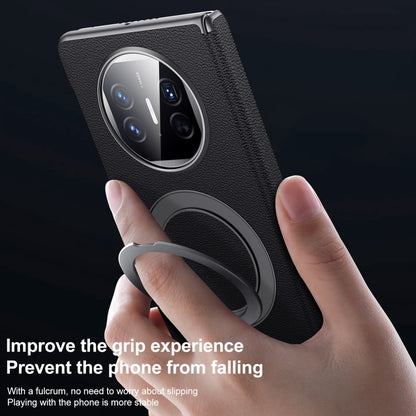 For Huawei Mate X5 / X3 SULADA Top Grain Leather MagSafe Magnetic Holder Phone Case(Blue) - Huawei Cases by SULADA | Online Shopping UK | buy2fix