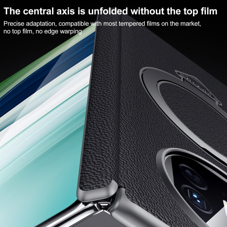 For Huawei Mate X5 / X3 SULADA Top Grain Leather MagSafe Magnetic Holder Phone Case(Green) - Huawei Cases by SULADA | Online Shopping UK | buy2fix