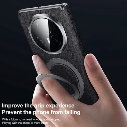 For Honor Magic V3 SULADA Top Grain Leather MagSafe Magnetic Holder Phone Case(Brown) - Honor Cases by SULADA | Online Shopping UK | buy2fix