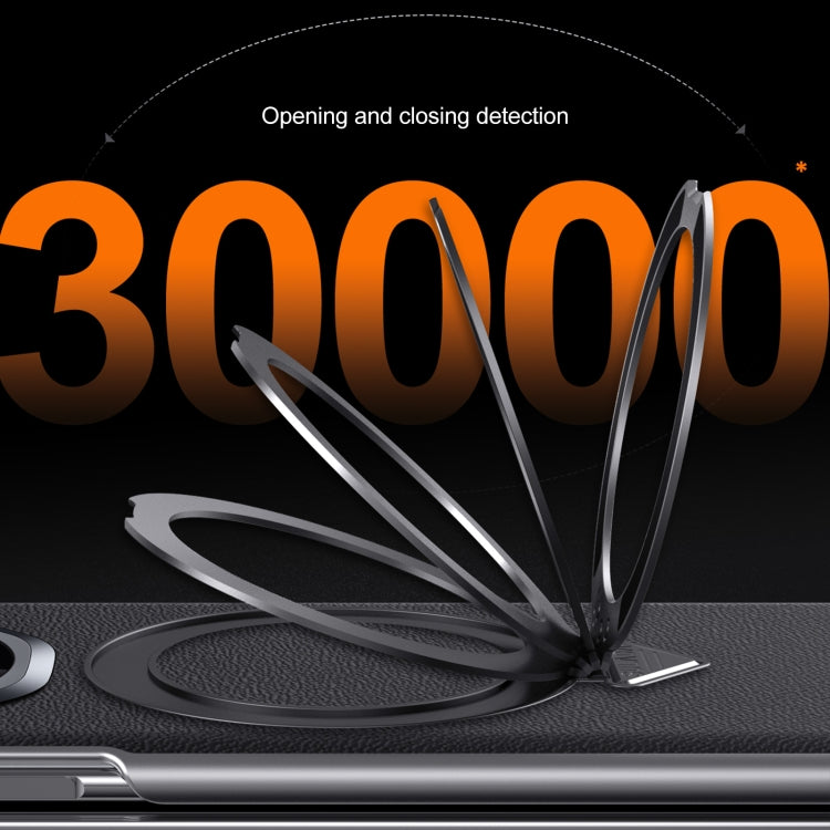 For Honor Magic V3 SULADA Top Grain Leather MagSafe Magnetic Holder Phone Case(Blue) - Honor Cases by SULADA | Online Shopping UK | buy2fix