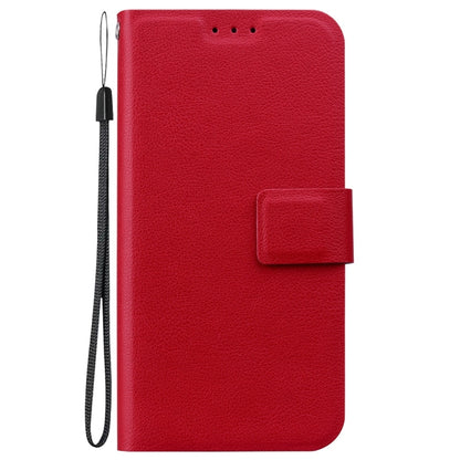 For iPhone 16e Ultra-thin Voltage Magnetic Buckle Leather Phone Case(Red) - iPhone 16e Cases by buy2fix | Online Shopping UK | buy2fix
