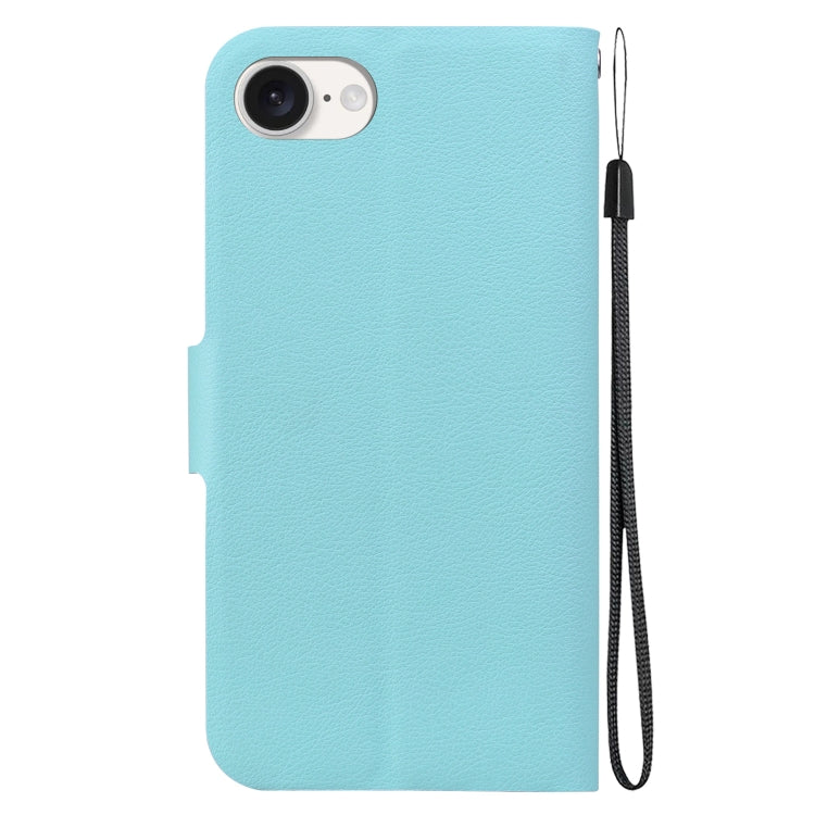 For iPhone 16e Ultra-thin Voltage Magnetic Buckle Leather Phone Case(Green) - iPhone 16e Cases by buy2fix | Online Shopping UK | buy2fix