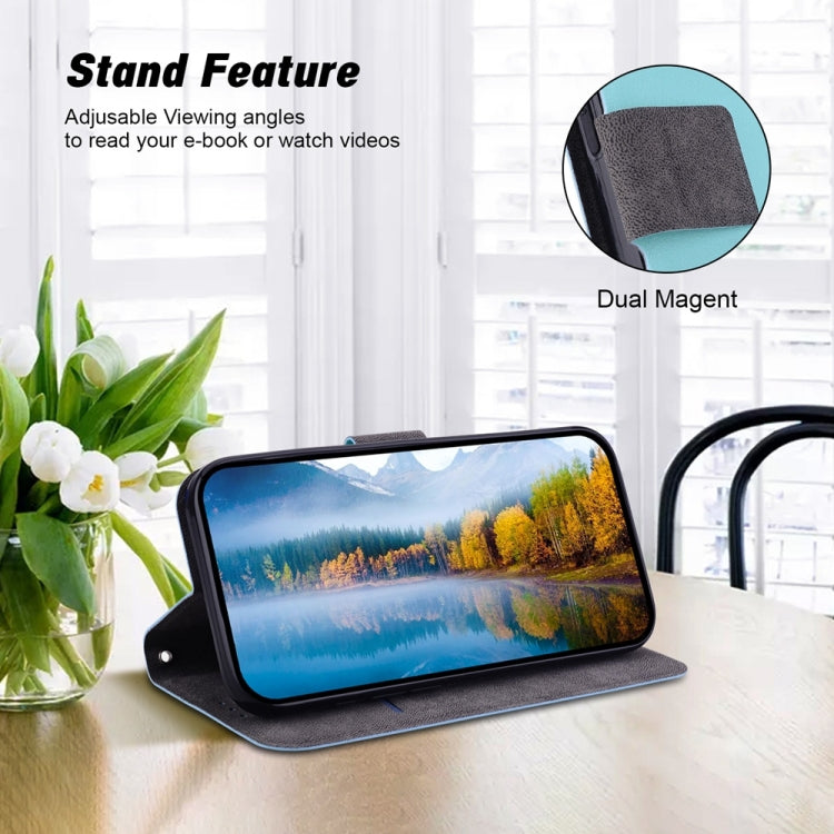 For iPhone 16e Ultra-thin Voltage Magnetic Buckle Leather Phone Case(Green) - iPhone 16e Cases by buy2fix | Online Shopping UK | buy2fix