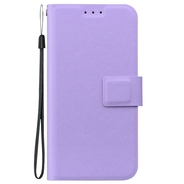 For Samsung Galaxy S25 5G Ultra-thin Voltage Magnetic Buckle Leather Phone Case(Purple) by buy2fix