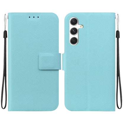 For Samsung Galaxy S25 5G Ultra-thin Voltage Magnetic Buckle Leather Phone Case(Green) - Galaxy S25 5G Cases by buy2fix | Online Shopping UK | buy2fix