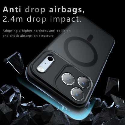 For iPhone 17 Pro Max Armor MagSafe PC Hybrid TPU Phone Case(Frosted Black) - iPhone 17 Pro Max Cases by buy2fix | Online Shopping UK | buy2fix