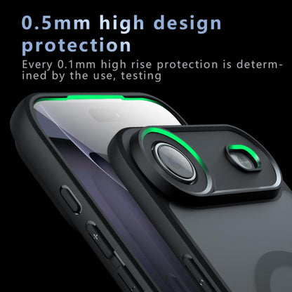 For iPhone 17 Pro Max C-type Armor MagSafe PC Hybrid TPU Phone Case(Frosted Black) - iPhone 17 Pro Max Cases by buy2fix | Online Shopping UK | buy2fix