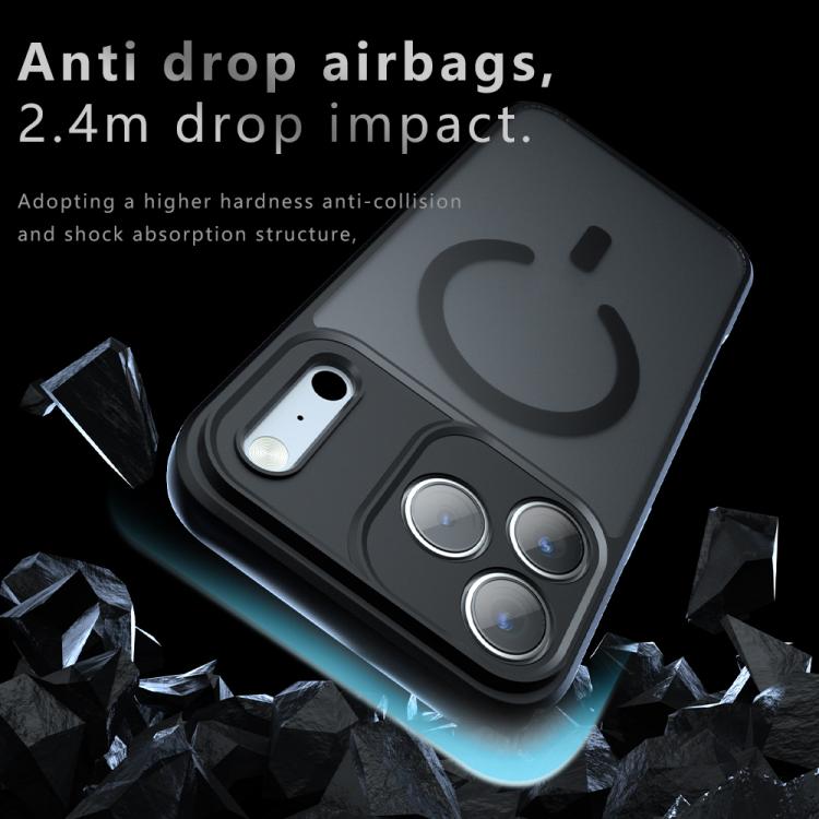 For iPhone 17 Pro C-type Armor MagSafe PC Hybrid TPU Phone Case(Frosted Black) - iPhone 17 Pro Cases by buy2fix | Online Shopping UK | buy2fix