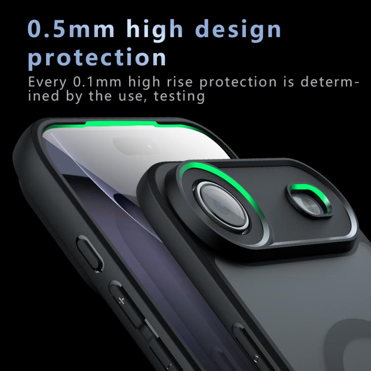 For iPhone 17 Pro C-type Armor MagSafe PC Hybrid TPU Phone Case(Frosted Black) - iPhone 17 Pro Cases by buy2fix | Online Shopping UK | buy2fix