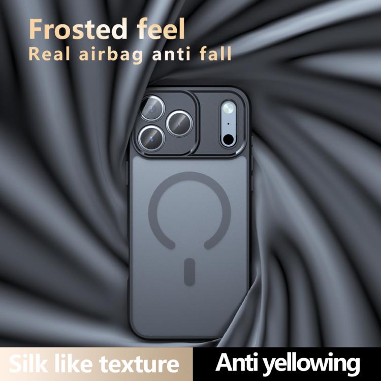 For iPhone 17 Pro C-type Armor MagSafe PC Hybrid TPU Phone Case(Frosted Black) - iPhone 17 Pro Cases by buy2fix | Online Shopping UK | buy2fix