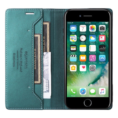 For iPhone SE 2022 / SE 2020 / 8 / 7 GQUTROBE G01 RFID Anti-theft Leather Phone Case(Green) - iPhone SE 2022 / 2020 / 8 / 7 Cases by GQUTROBE | Online Shopping UK | buy2fix