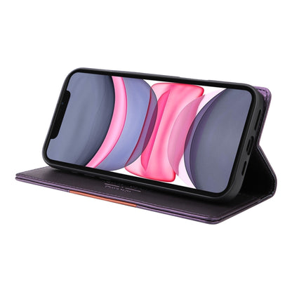 For iPhone 11 GQUTROBE G01 RFID Anti-theft Leather Phone Case(Purple) - iPhone 12 Pro Max Cases by GQUTROBE | Online Shopping UK | buy2fix