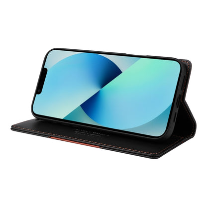 For iPhone 15 Plus / 14 Plus GQUTROBE G01 RFID Anti-theft Leather Phone Case(Black) - iPhone 15 Plus Cases by GQUTROBE | Online Shopping UK | buy2fix