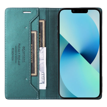 For iPhone 15 GQUTROBE G01 RFID Anti-theft Leather Phone Case(Green) - iPhone 15 Cases by GQUTROBE | Online Shopping UK | buy2fix