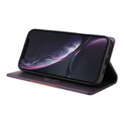 For iPhone XR GQUTROBE G01 RFID Anti-theft Leather Phone Case(Purple) - More iPhone Cases by GQUTROBE | Online Shopping UK | buy2fix