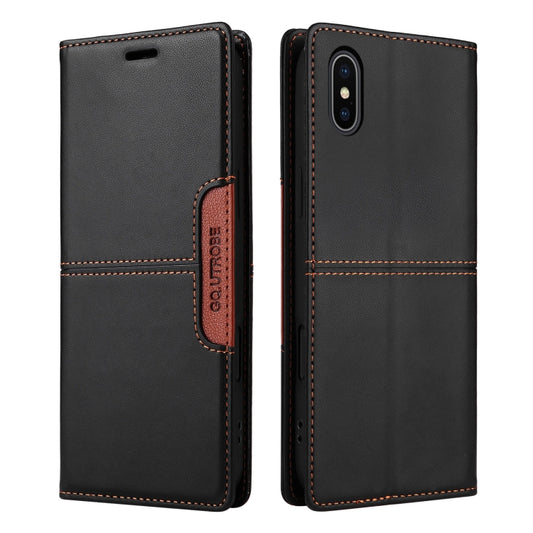 For iPhone XS Max GQUTROBE G01 RFID Anti-theft Leather Phone Case(Black) - More iPhone Cases by GQUTROBE | Online Shopping UK | buy2fix