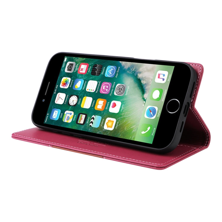 For iPhone 8 Plus / 7 Plus GQUTROBE G01 RFID Anti-theft Leather Phone Case(Red) - More iPhone Cases by GQUTROBE | Online Shopping UK | buy2fix