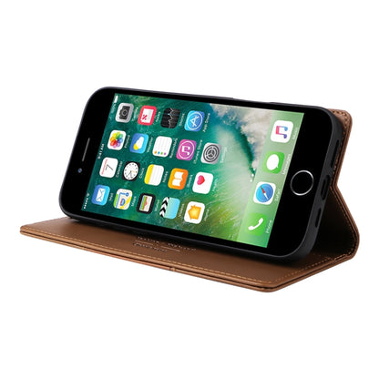 For iPhone 8 Plus / 7 Plus GQUTROBE G01 RFID Anti-theft Leather Phone Case(Brown) - More iPhone Cases by GQUTROBE | Online Shopping UK | buy2fix