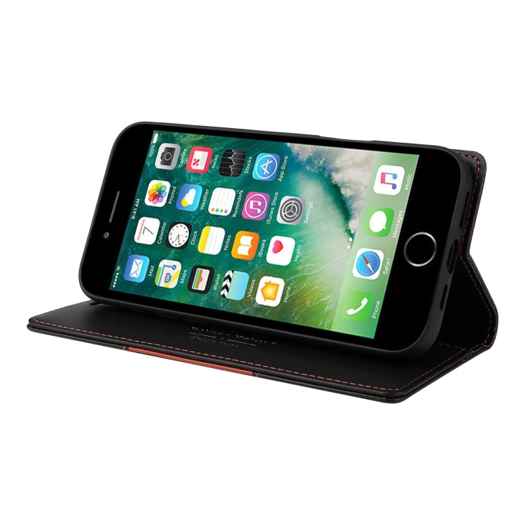 For iPhone 8 Plus / 7 Plus GQUTROBE G01 RFID Anti-theft Leather Phone Case(Black) - More iPhone Cases by GQUTROBE | Online Shopping UK | buy2fix