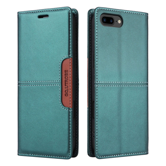 For iPhone 8 Plus / 7 Plus GQUTROBE G01 RFID Anti-theft Leather Phone Case(Green) - More iPhone Cases by GQUTROBE | Online Shopping UK | buy2fix