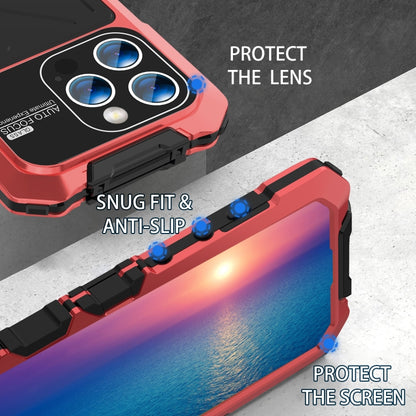 For iPhone 15 Pro Max R-JUST Life Waterproof Dustproof Shockproof Phone Case(Red) - iPhone 15 Pro Max Cases by R-JUST | Online Shopping UK | buy2fix