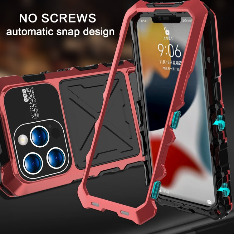 For iPhone 15 Pro Max R-JUST Life Waterproof Dustproof Shockproof Phone Case(Red) - iPhone 15 Pro Max Cases by R-JUST | Online Shopping UK | buy2fix