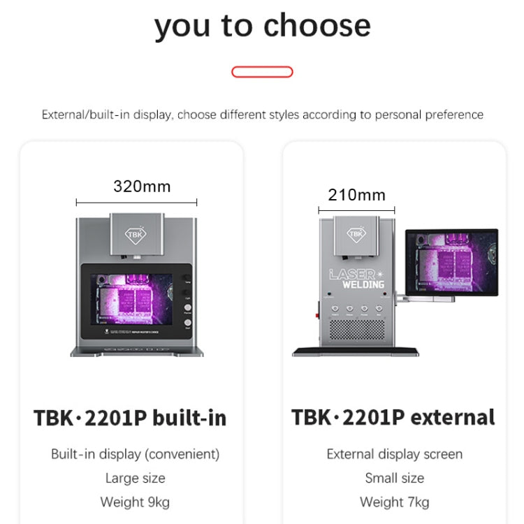 TBK 2203 Smart Infrared Laser Thermostatic Welding Machine with HD Camera, Plug:US Plug(Built-in LCD) - Others by TBK | Online Shopping UK | buy2fix