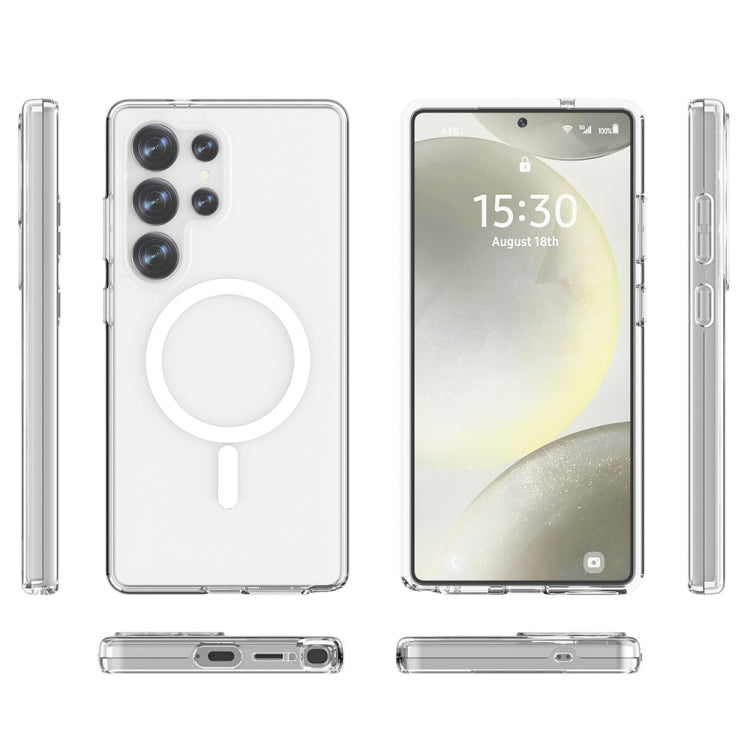For Samsung Galaxy S25 Ultra 5G Terminator MagSafe Magnetic Phone Case(Transparent) by buy2fix