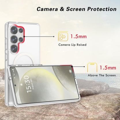 For Samsung Galaxy S25 Ultra 5G Terminator MagSafe Magnetic Phone Case(Transparent) by buy2fix