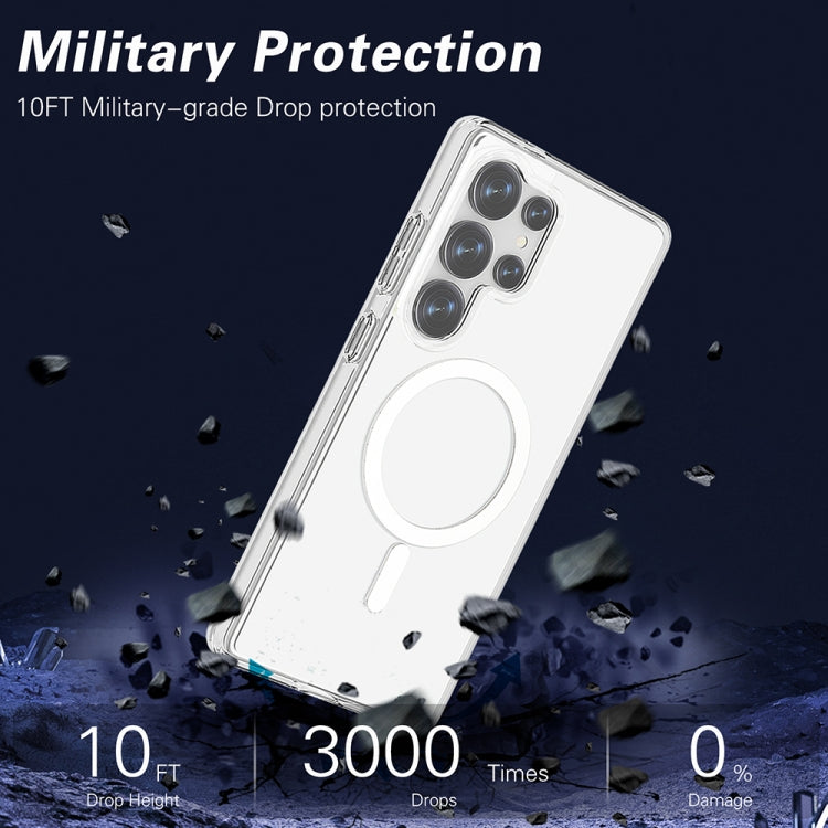 For Samsung Galaxy S25 Ultra 5G Terminator MagSafe Magnetic Phone Case(Transparent) by buy2fix