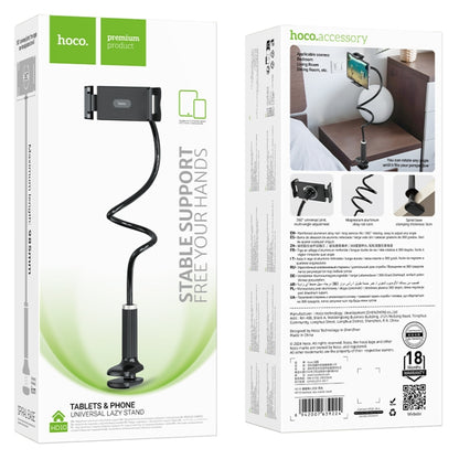 hoco HD10 Bamboo Clip-on Lazy Stand for Tablets / Phone(Black) - Lazy Bracket by hoco | Online Shopping UK | buy2fix