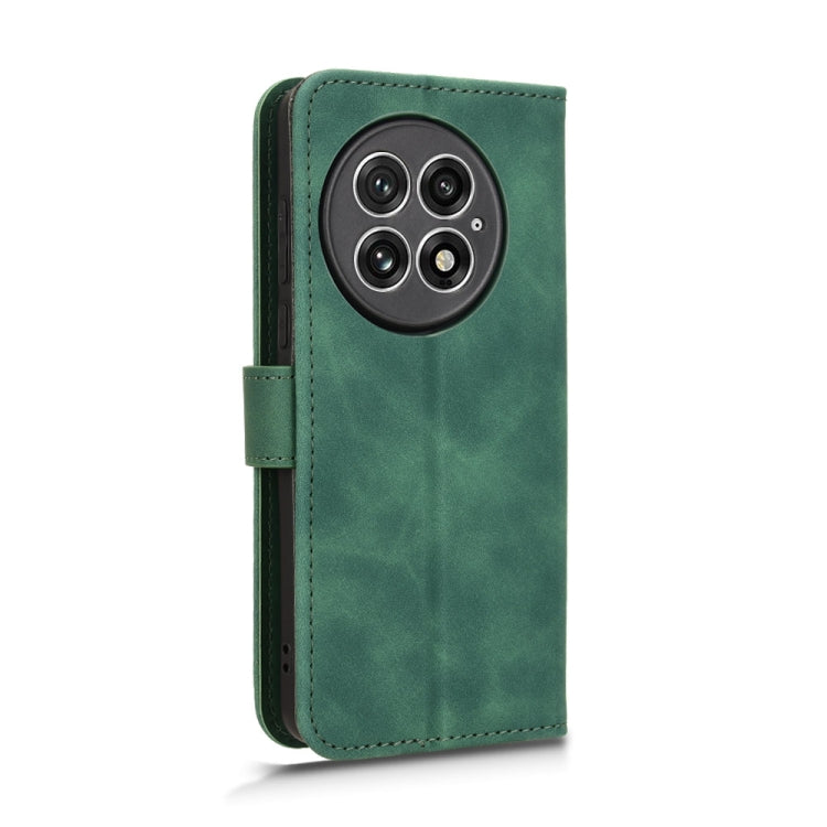 For OnePlus 13 Skin Feel Magnetic Flip Leather Phone Case(Green) by buy2fix