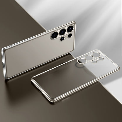 For Samsung Galaxy S25+ 5G SULADA Electroplating Frosted TPU Phone Case(Grey) by SULADA