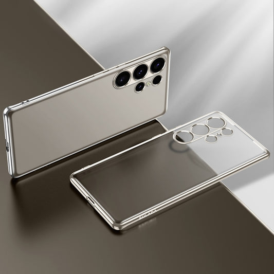 For Samsung Galaxy S25 5G SULADA Electroplating Frosted TPU Phone Case(Grey) by SULADA