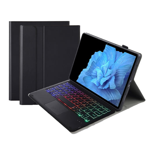 For vivo Pad 11 inch AV11-AS TPU Ultra-thin Detachable Backlight Bluetooth Keyboard Leather Case with Touchpad(Black) by buy2fix