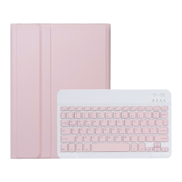 For Huawei MatePad SE 10.4 AH13 Ultra-thin Detachable Bluetooth Keyboard Leather Tablet Case(Pink White) by buy2fix